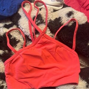 Lululemon Athletica Vibrant Pink Crop Top